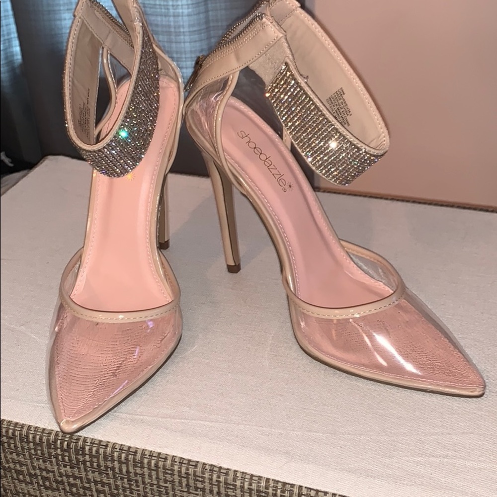 Show dazzle clear sparkle ankle